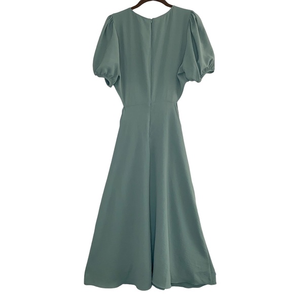 Zara Cut Out Bohemian Style Puff Sleeve Dress - Picture 12 of 15